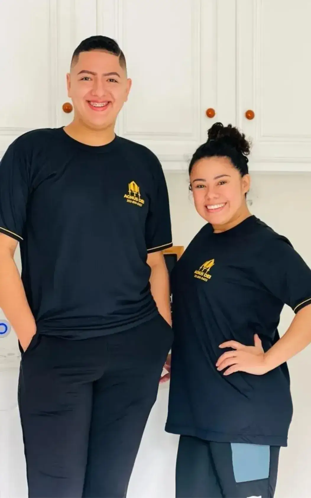 Agnus Dei Cleaning team standing in uniform ready to provide the best cleaning services in Connecticut.